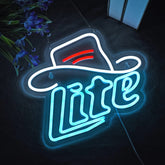 Hat Lite Beer Sign